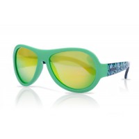 Shadez Designer Sunglassess- Green Leaf Print - Age 7-15 Teeny 